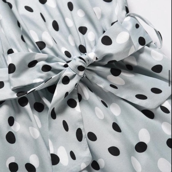 Elegant High Low Polka Dot Dress - Picture 5 of 7